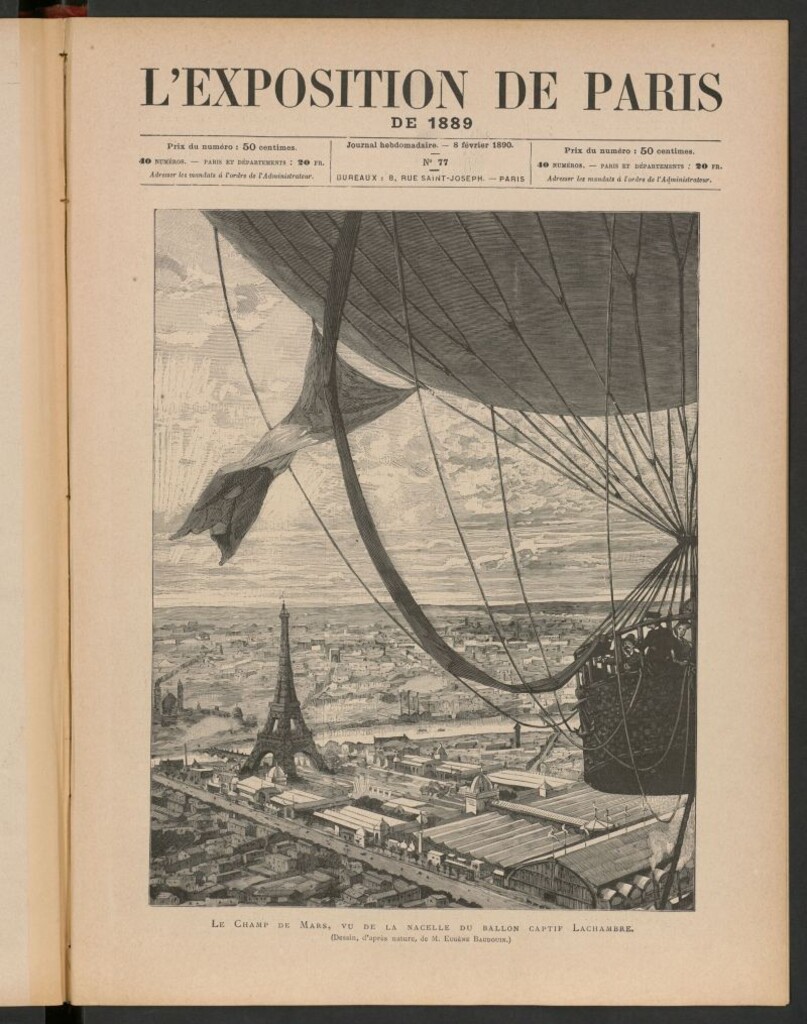 Miniatura de L´Exposition de Paris de 1889, 8 février 1890