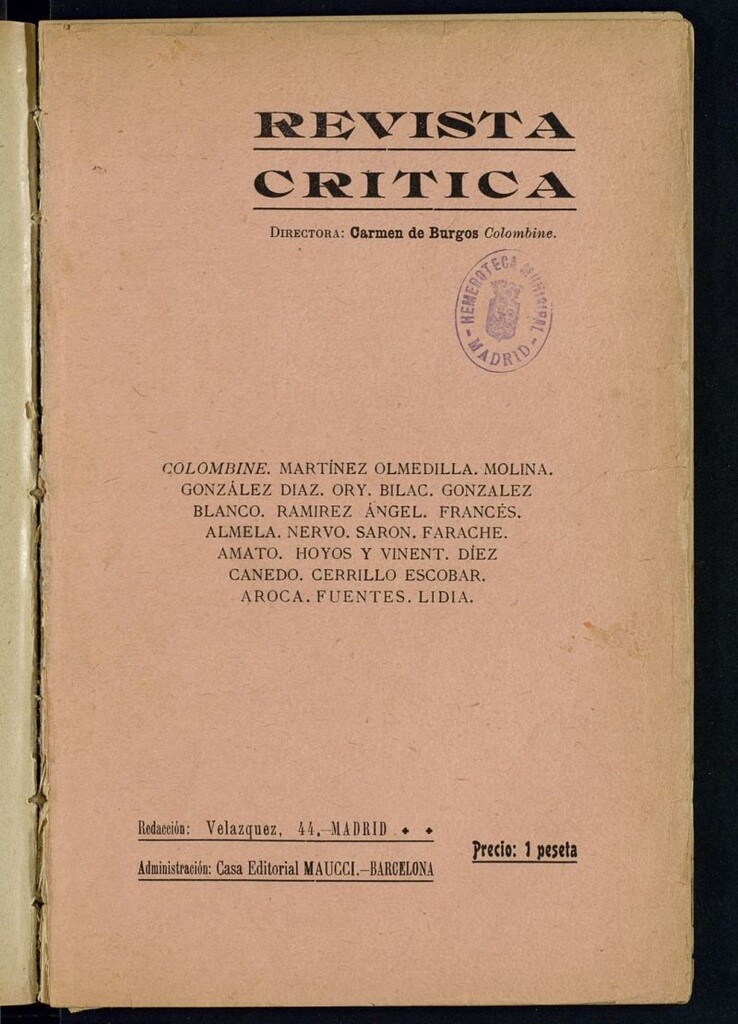 Miniatura de Revista Crítica de febrero de 1909