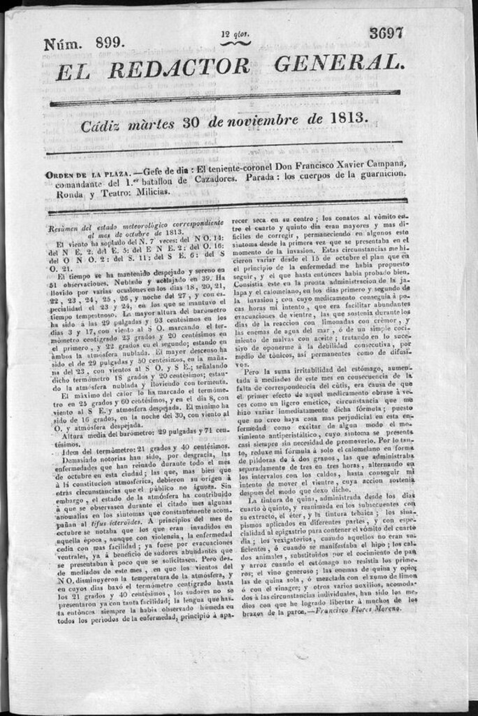 Miniatura de Redactor General del martes 30 de noviembre de 1813