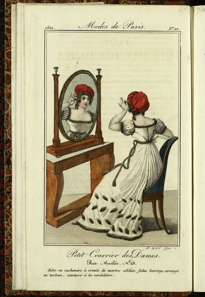 Miniatura de Petit Courrier des Dames : annonces des modes, des nouveautés et des arts del 10 de Enero de 1822