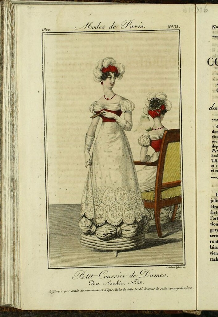 Miniatura de Petit Courrier des Dames : annonces des modes, des nouveautés et des arts del 5 de Marzo de 1822