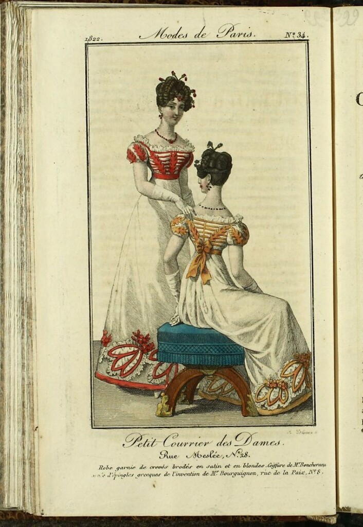 Miniatura de Petit Courrier des Dames : annonces des modes, des nouveautés et des arts del 10 de Marzo de 1822