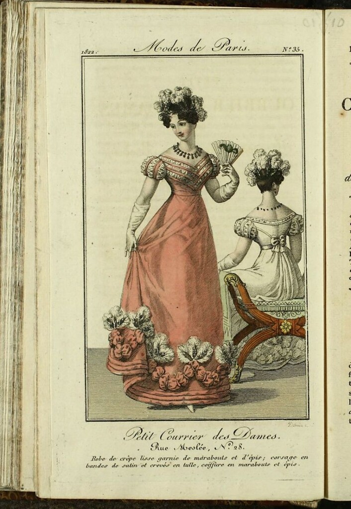 Miniatura de Petit Courrier des Dames : annonces des modes, des nouveautés et des arts del 15 de Marzo de 1822