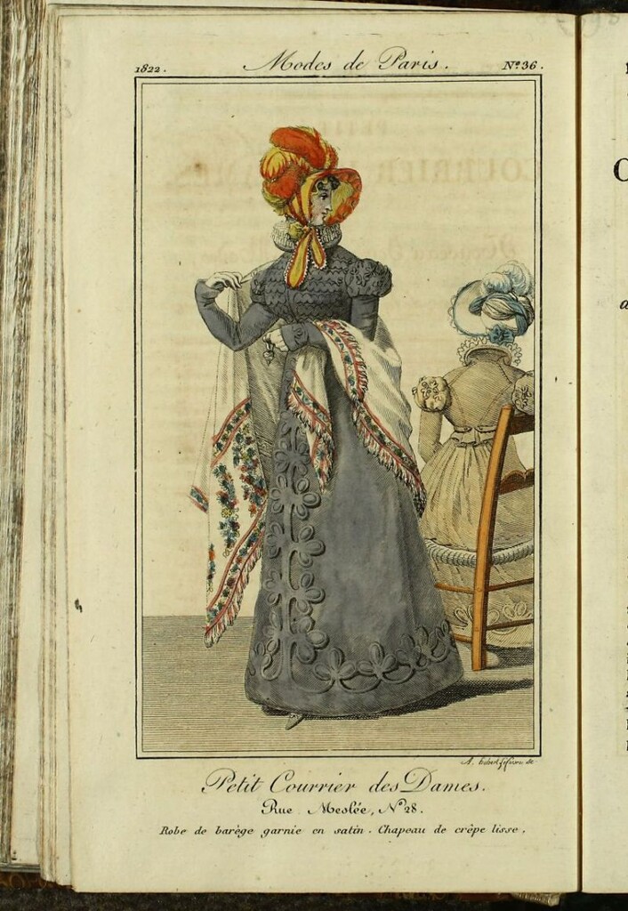 Miniatura de Petit Courrier des Dames : annonces des modes, des nouveautés et des arts del 20 de Marzo de 1822