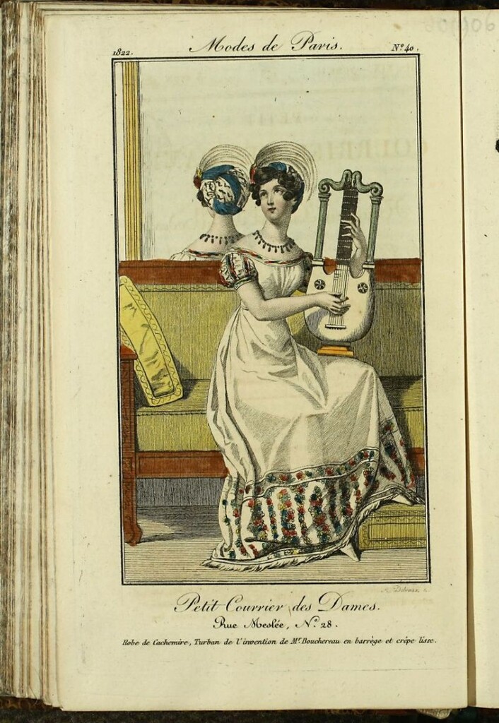 Miniatura de Petit Courrier des Dames : annonces des modes, des nouveautés et des arts del 5 de Abril de 1822