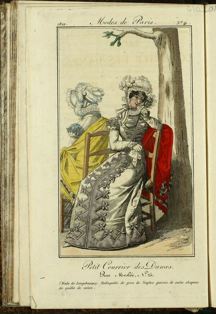 Miniatura de Petit Courrier des Dames : annonces des modes, des nouveautés et des arts del 10 de Abril de 1822