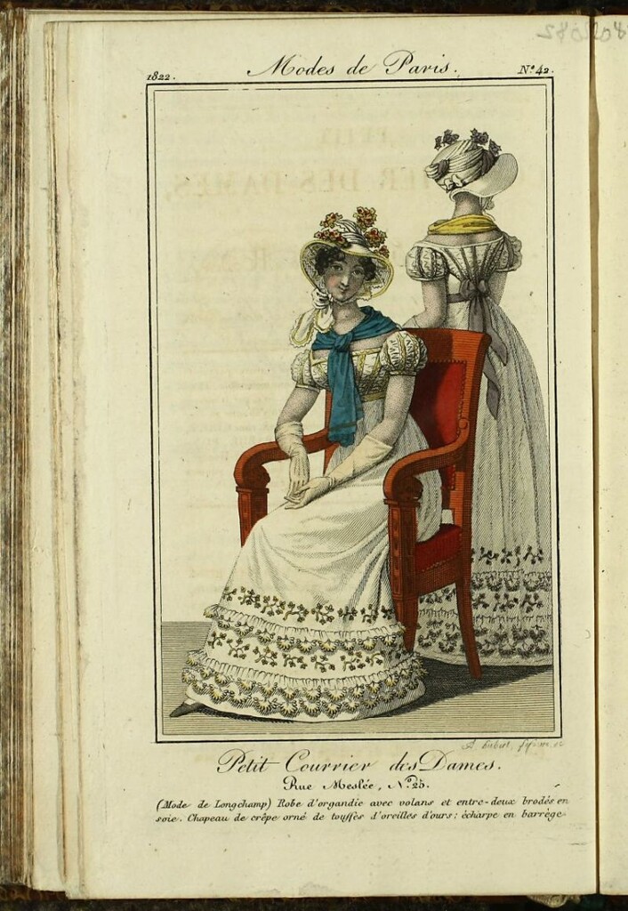 Miniatura de Petit Courrier des Dames : annonces des modes, des nouveautés et des arts del 15 de Abril de 1822