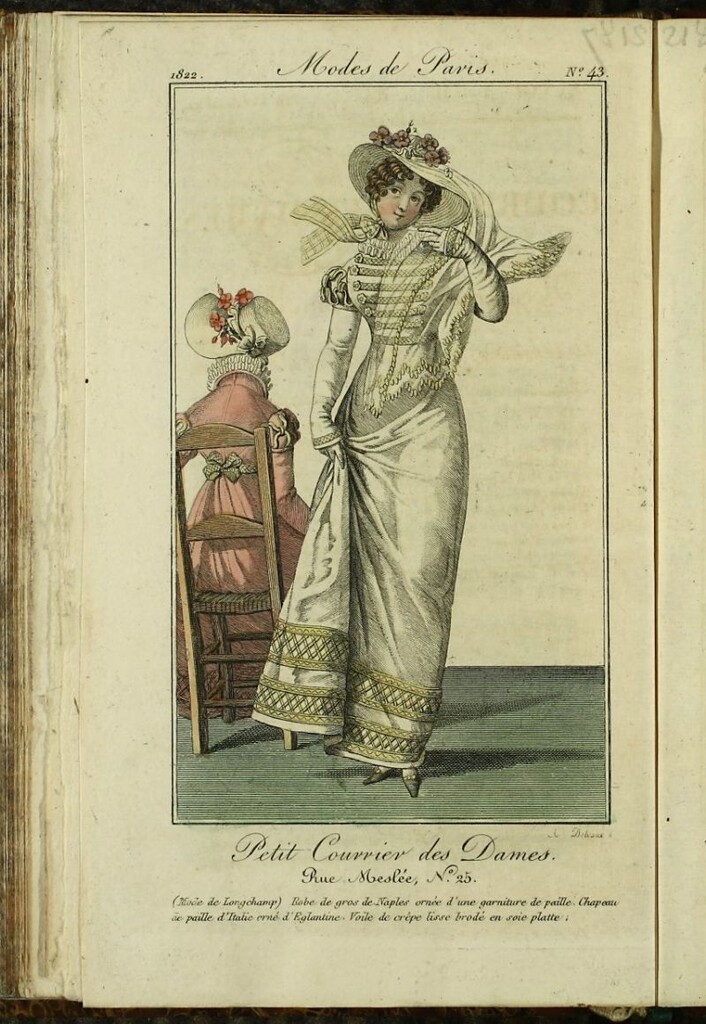 Miniatura de Petit Courrier des Dames : annonces des modes, des nouveautés et des arts del 20 de Abril de 1822