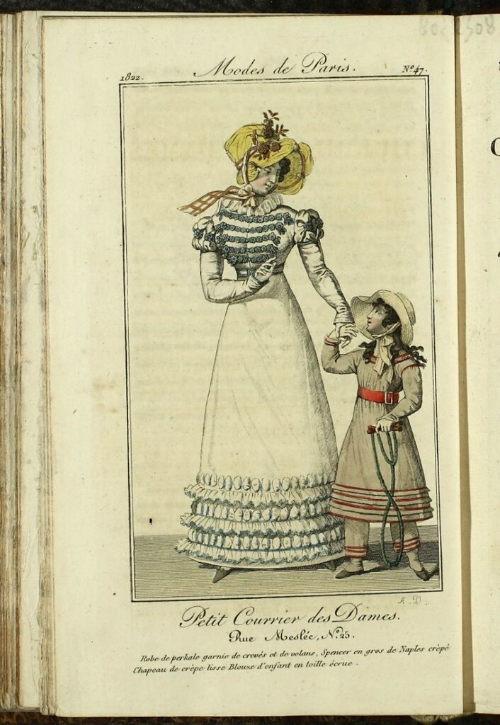 Miniatura de Petit Courrier des Dames : annonces des modes, des nouveautés et des arts del 5 de Mayo de 1822