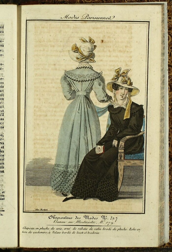 Miniatura de Petit Courrier des Dames : annonces des modes, des nouveautés et des arts del 25 de Junio de 1822_figurines