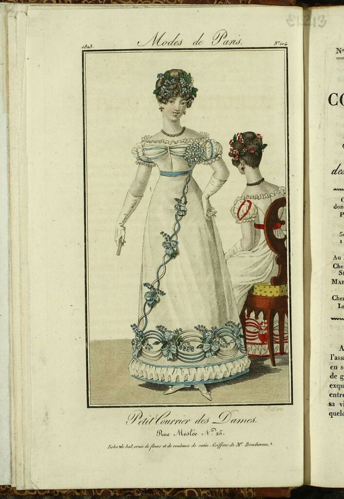 Miniatura de Petit Courrier des Dames : annonces des modes, des nouveautés et des arts del 10 de Enero de 1823