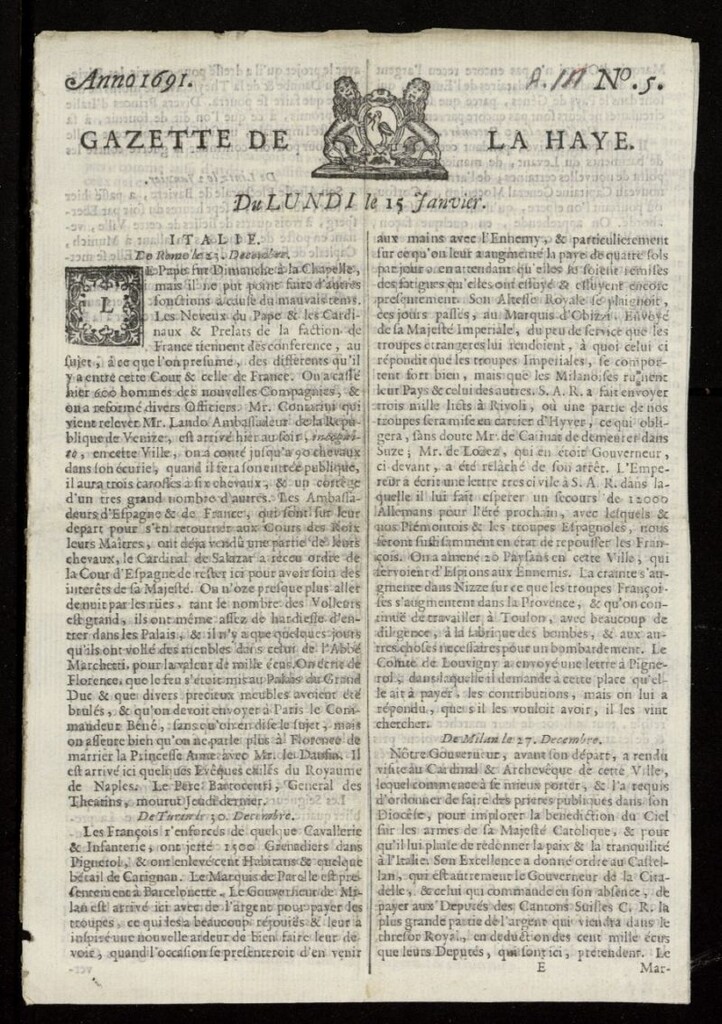 Miniatura de Gazette de la Haye