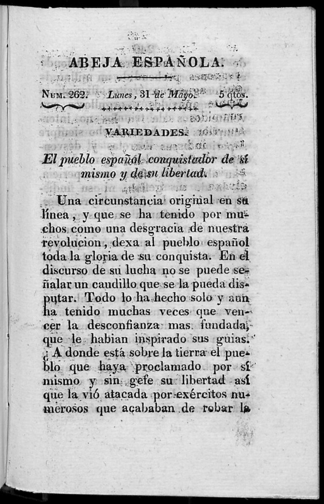 Miniatura de Abeja Española del lunes 31 de mayo de 1813