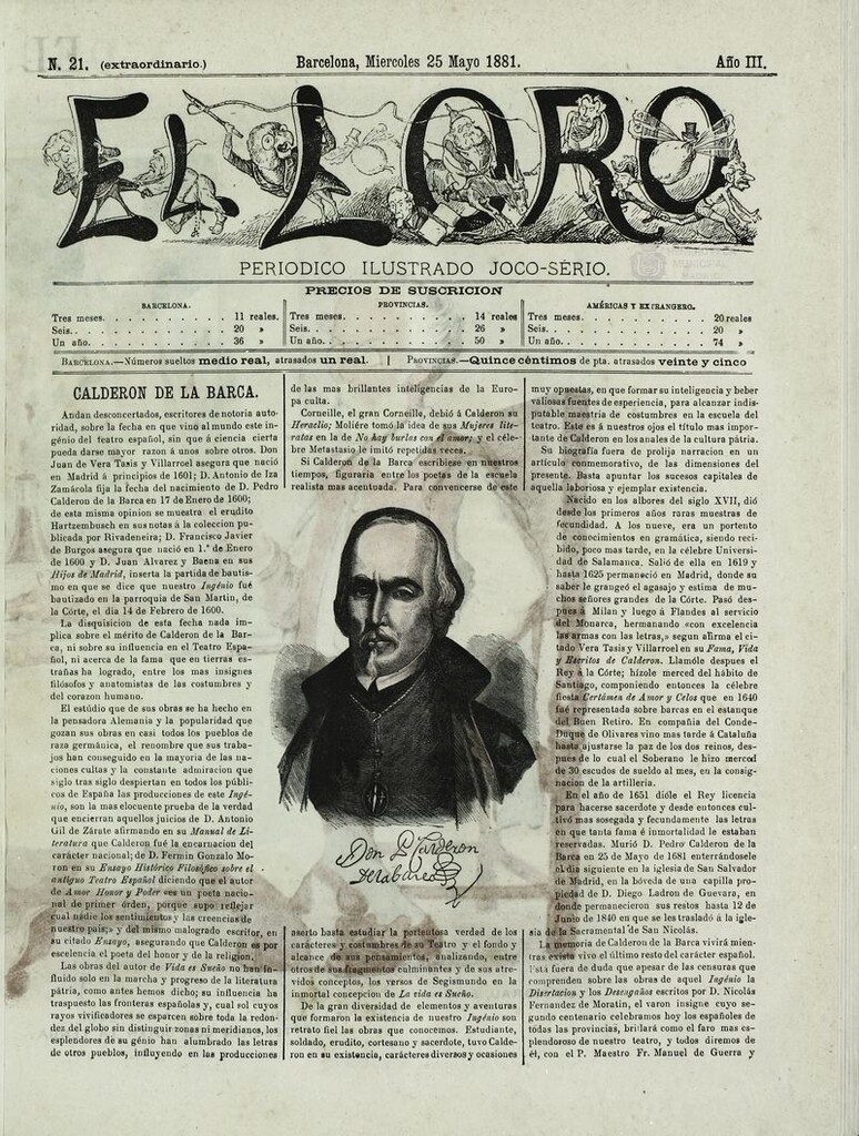 Miniatura de El Loro: periódico ilustrado joco-serio. Miércoles 25 de mayo 1881