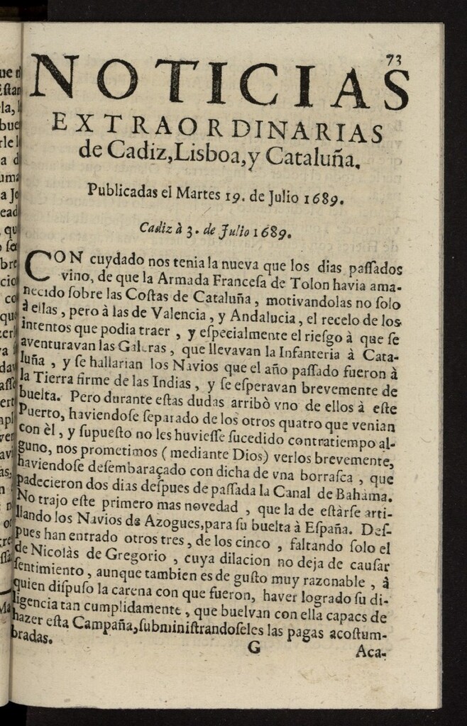 Miniatura de Noticias extraordinarias de...