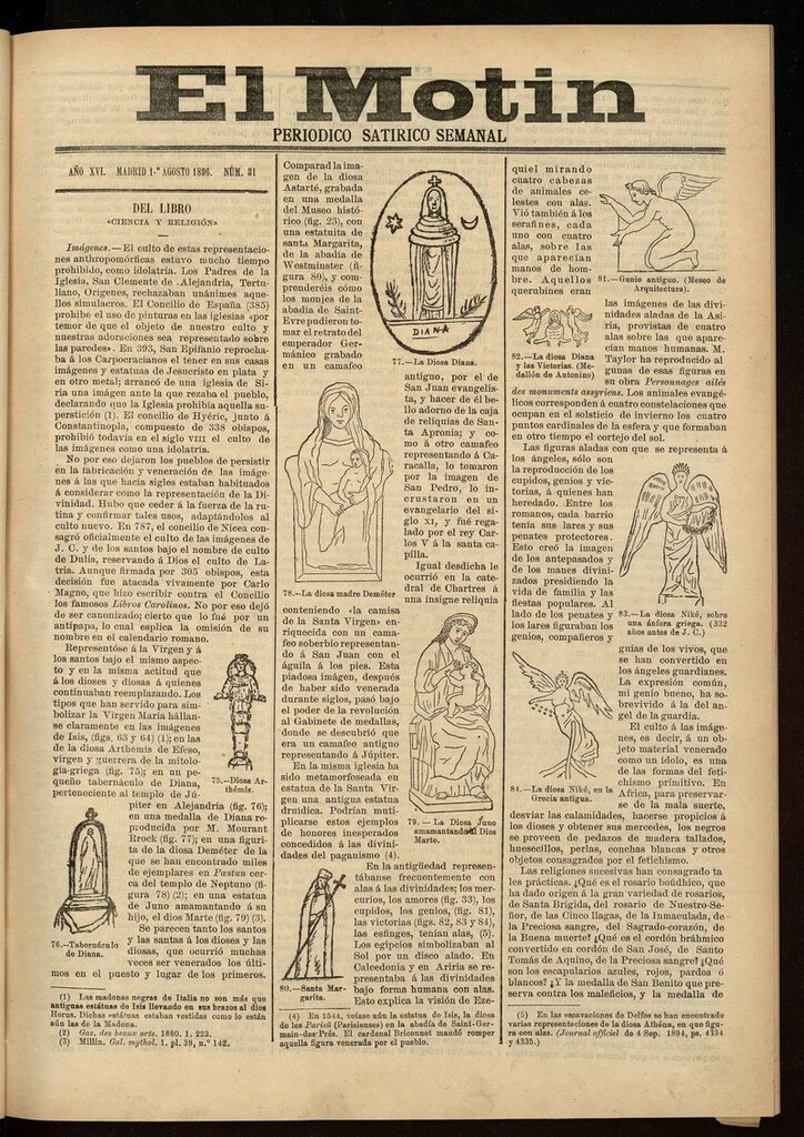 Miniatura de El Motín: periódico satírico semanal 1 de Agosto de 1896