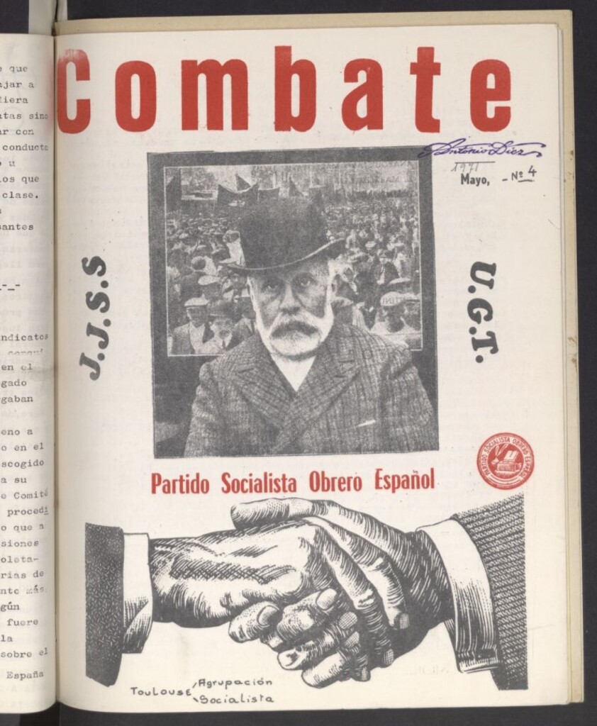Miniatura de Combate. Unión General de Trabajadores : Boletín de la Unión General de Trabajadores de España. Nº 4
