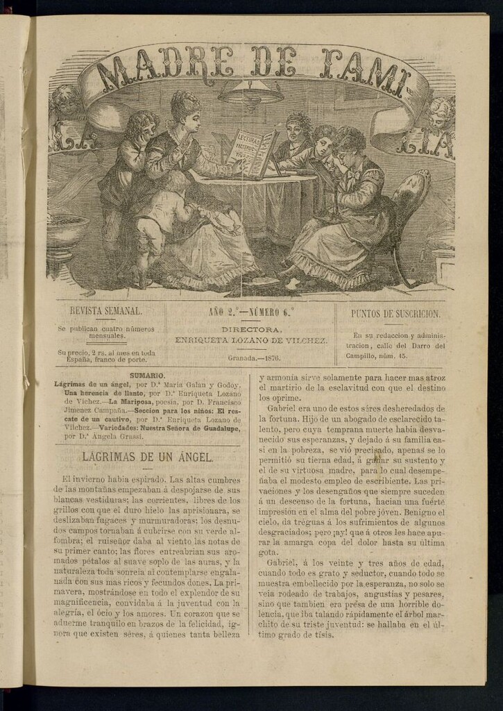 Miniatura de Madre de Familia : revista semanal de 1876, nº 6