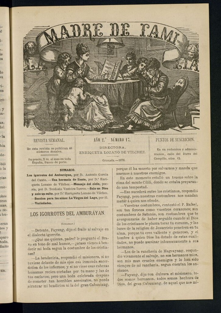 Miniatura de Madre de Familia : revista semanal de 1876, nº 17