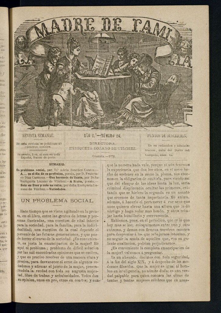 Miniatura de Madre de Familia : revista semanal de 1876, nº 26