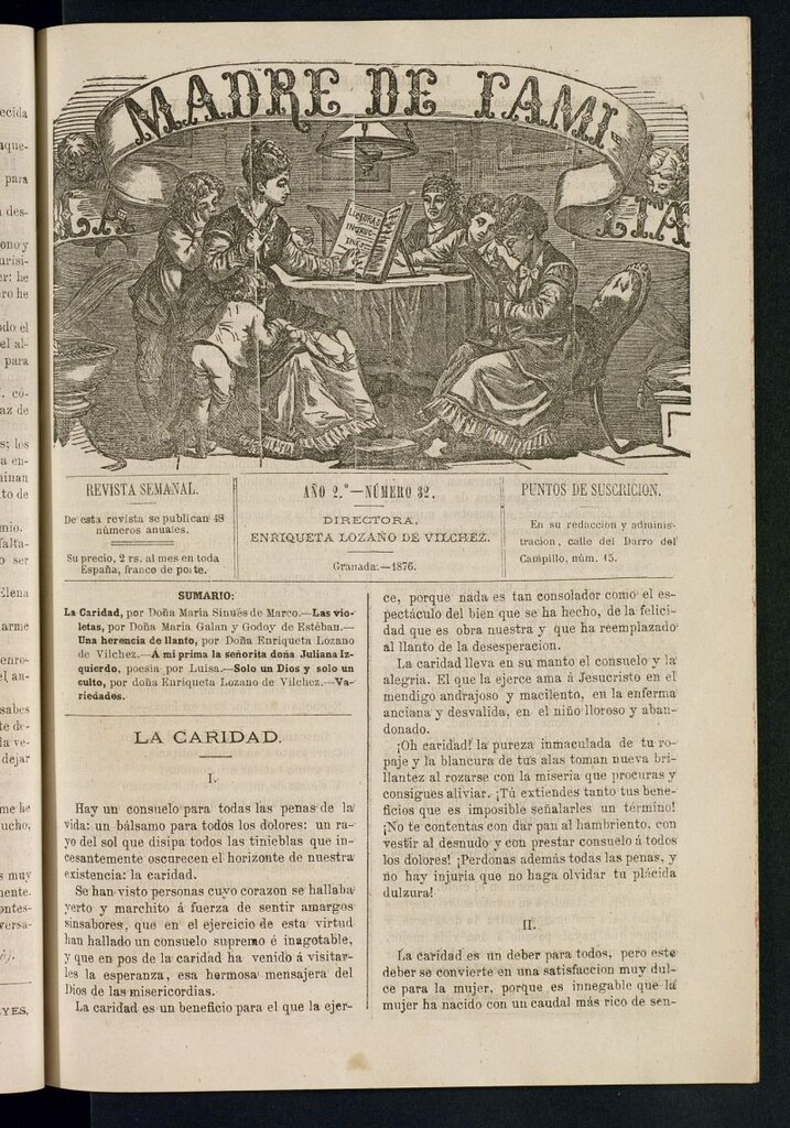 Miniatura de Madre de Familia : revista semanal de 1876, nº 32