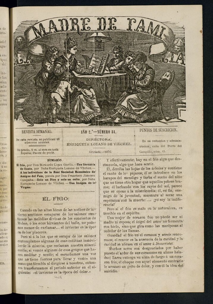 Miniatura de Madre de Familia : revista semanal de 1876, nº 33