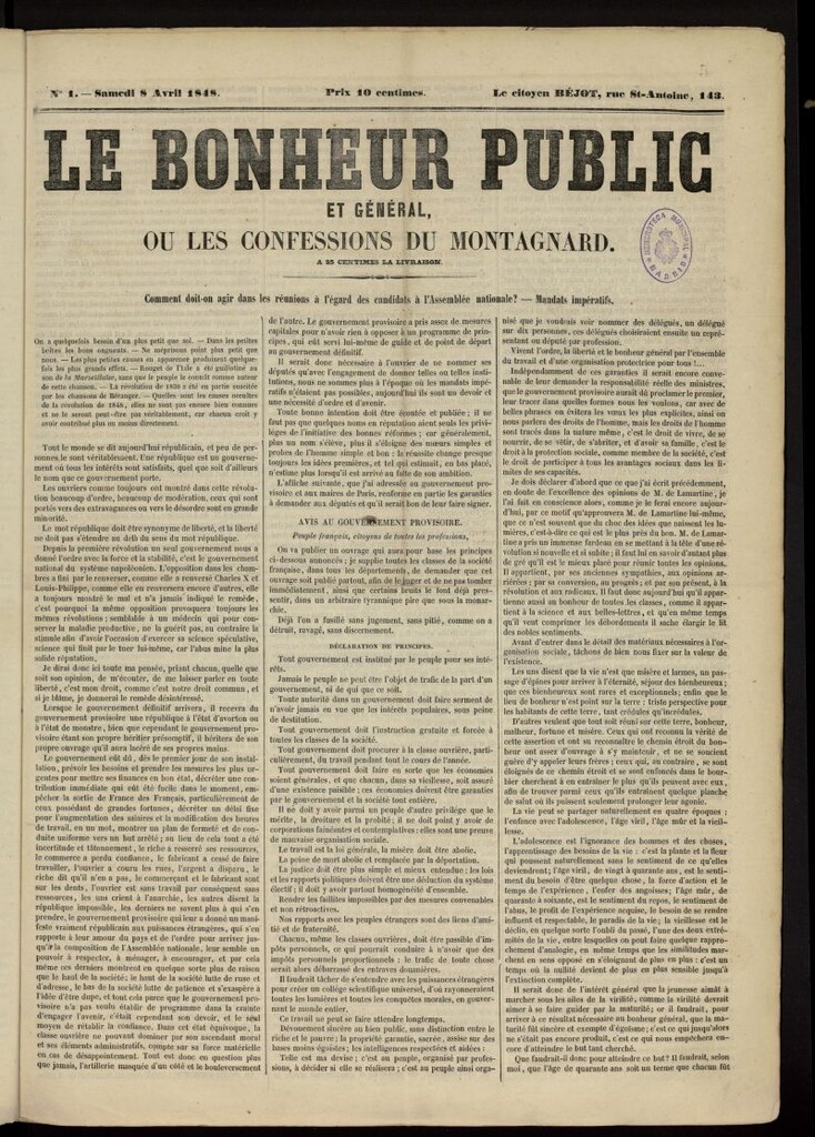 Miniatura de Le Bonheur Public et General