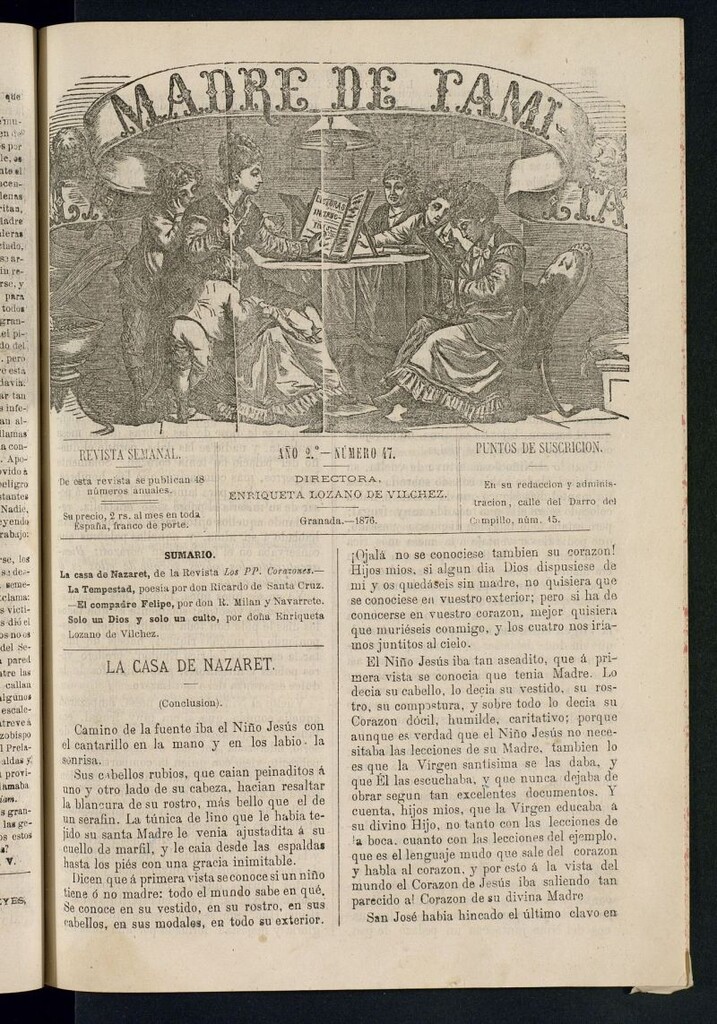 Miniatura de Madre de Familia : revista semanal de 1876, nº 47