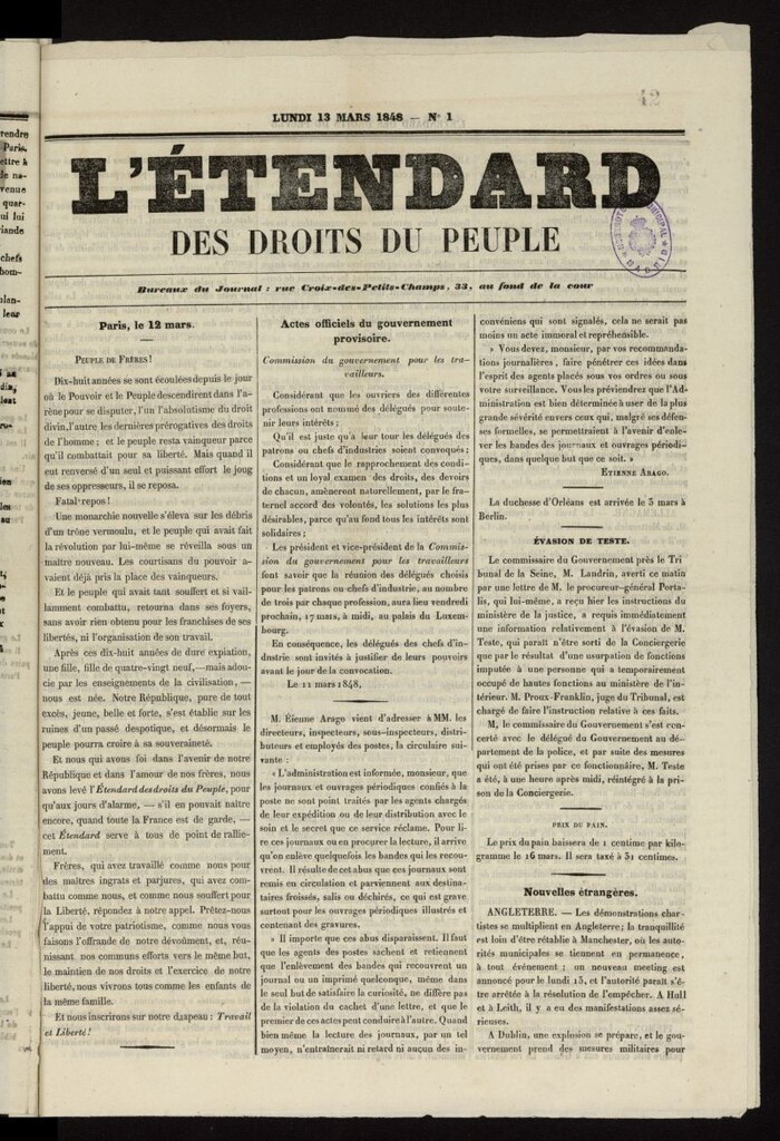 Miniatura de L´Étendard des Droits du Peuple