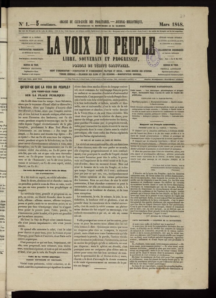 Miniatura de La Voix du Peuple Libre, Souverain et Progressif