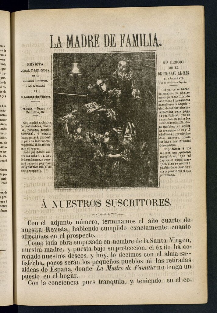 Miniatura de Madre de Familia : revista semanal del 30 de abril de 1879