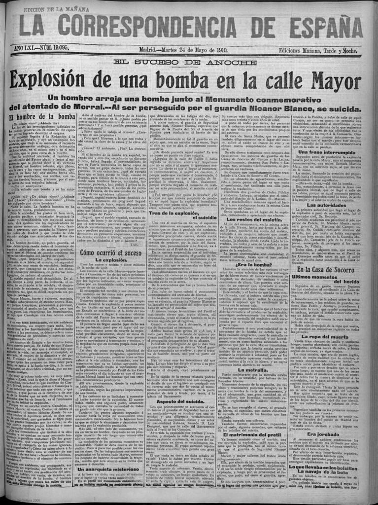 Miniatura de La Correspondencia de España del 24 de mayo de 1910 (edición de la mañana)