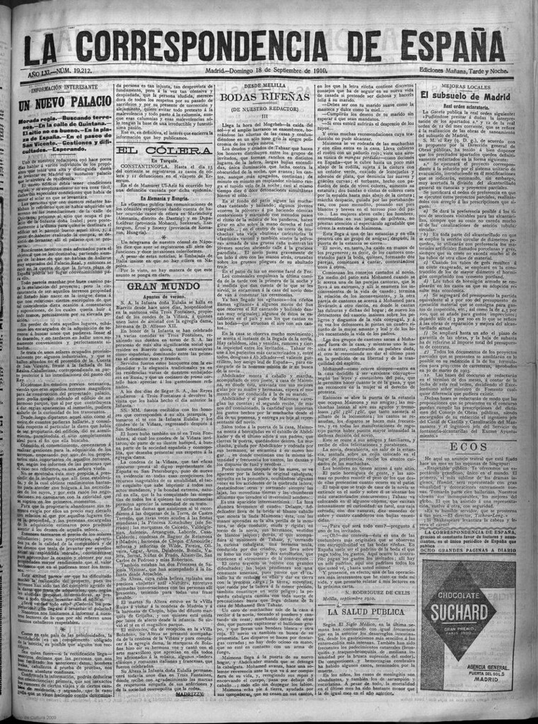 Miniatura de La Correspondencia de España del 18 de septiembre de 1910