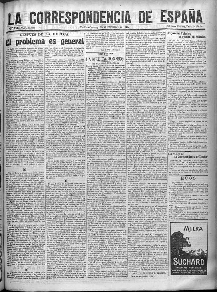 Miniatura de La Correspondencia de España del 25 de septiembre de 1910