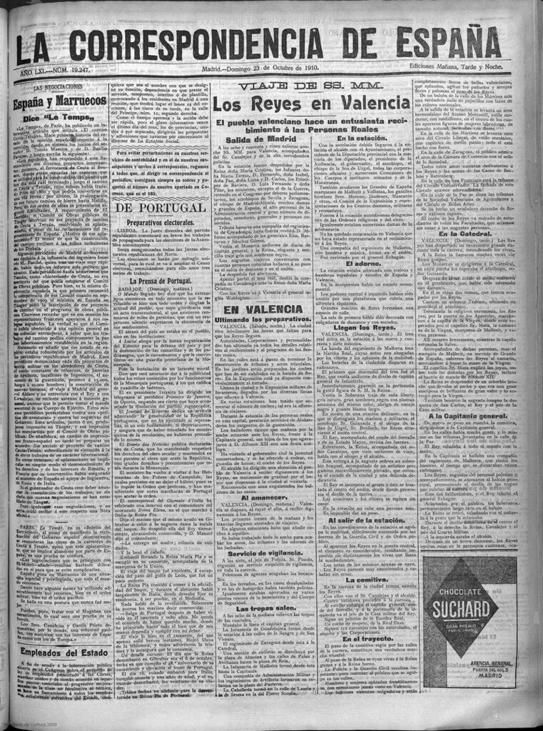 Miniatura de La Correspondencia de España del 23 de octubre de 1910