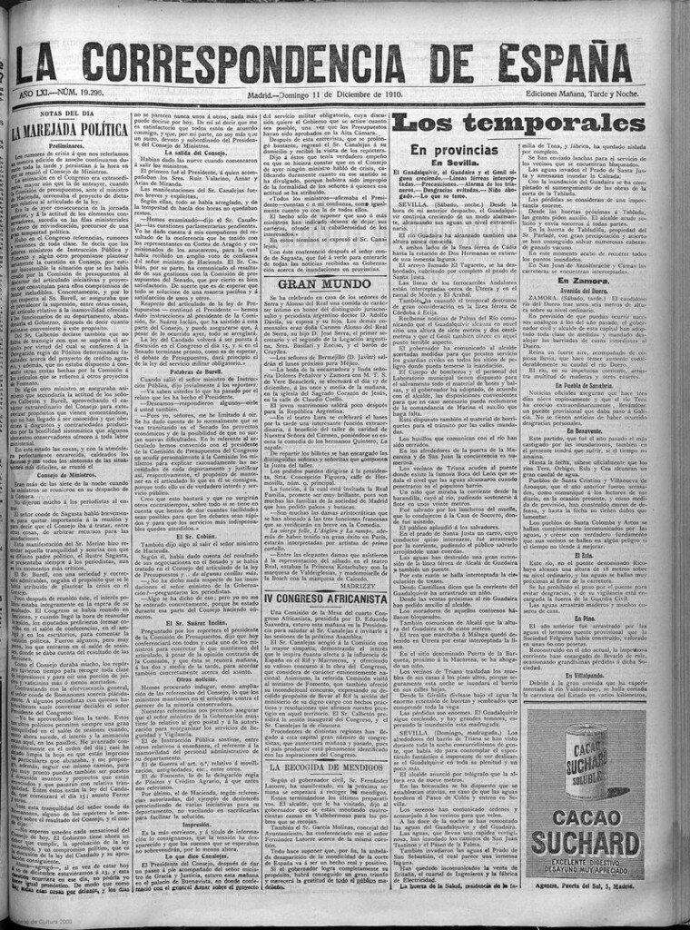 Miniatura de La Correspondencia de España del 11 de diciembre de 1910