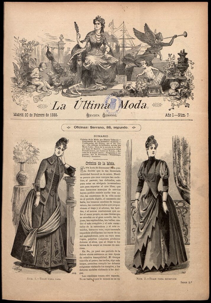Miniatura de La Última moda: revista ilustrada hispano-americana, del 20 de febrero de 1888