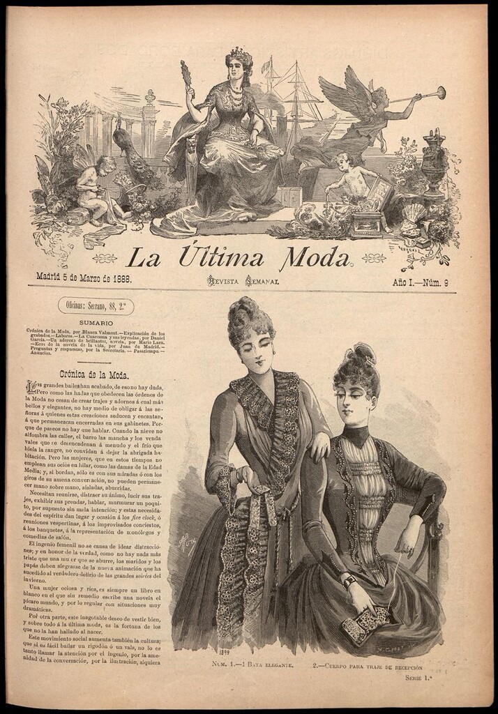 Miniatura de La Última moda: revista ilustrada hispano-americana, del 5 de marzo de 1888
