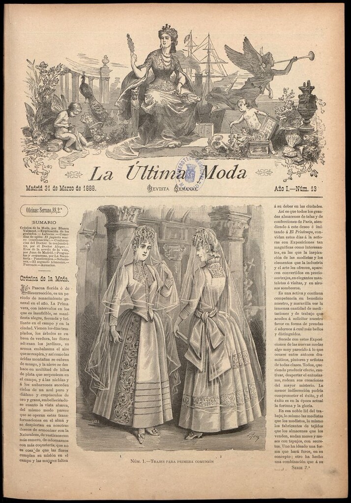 Miniatura de La Última moda: revista ilustrada hispano-americana, del 31 de marzo de 1888