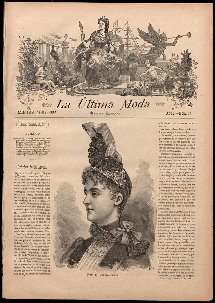 Miniatura de La Última moda: revista ilustrada hispano-americana, del 9 de abril de 1888