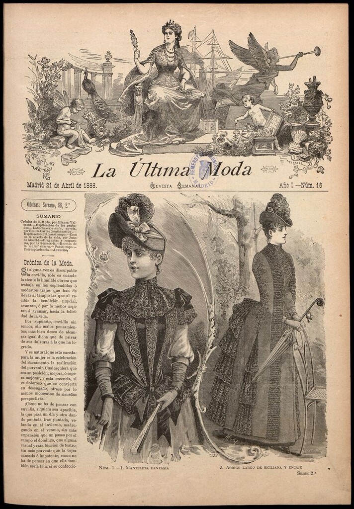 Miniatura de La Última moda: revista ilustrada hispano-americana, del 21 de abril de 1888
