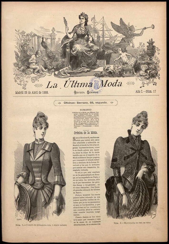 Miniatura de La Última moda: revista ilustrada hispano-americana, del 28 de abril de 1888