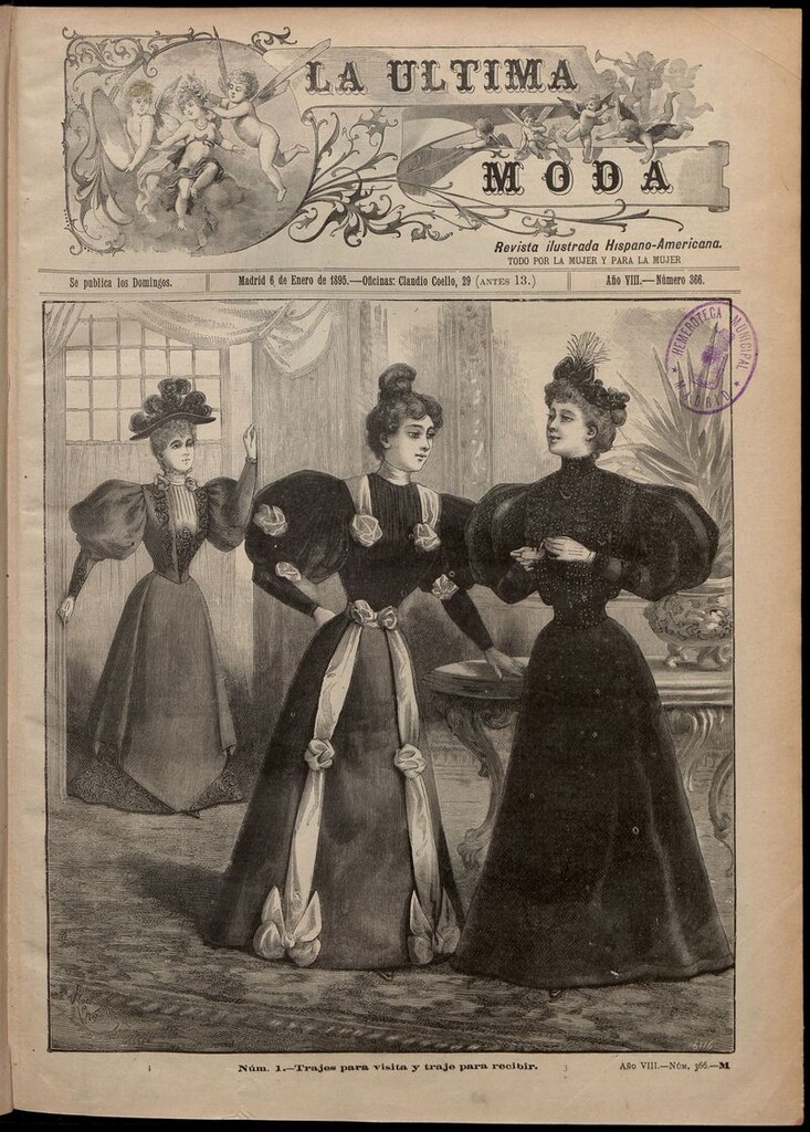 Miniatura de La Última moda: revista ilustrada hispano-americana, del 6 de enero de 1895
