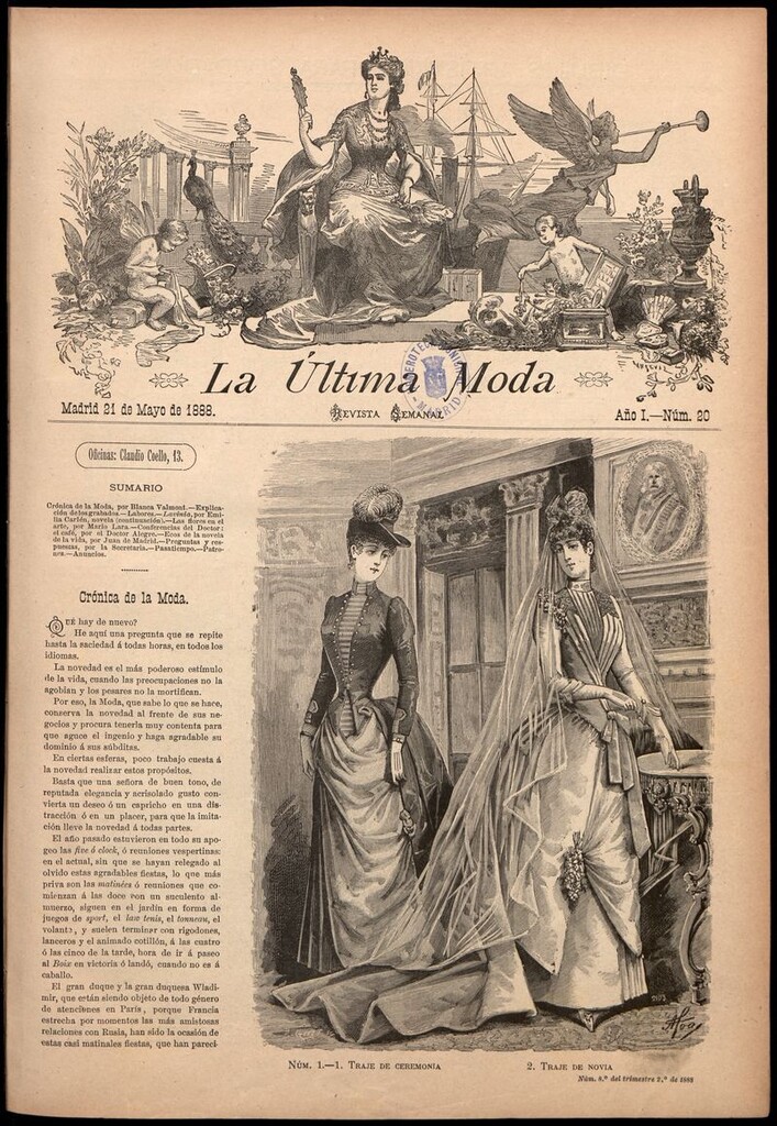 Miniatura de La Última moda: revista ilustrada hispano-americana, del 21 de mayo de 1888