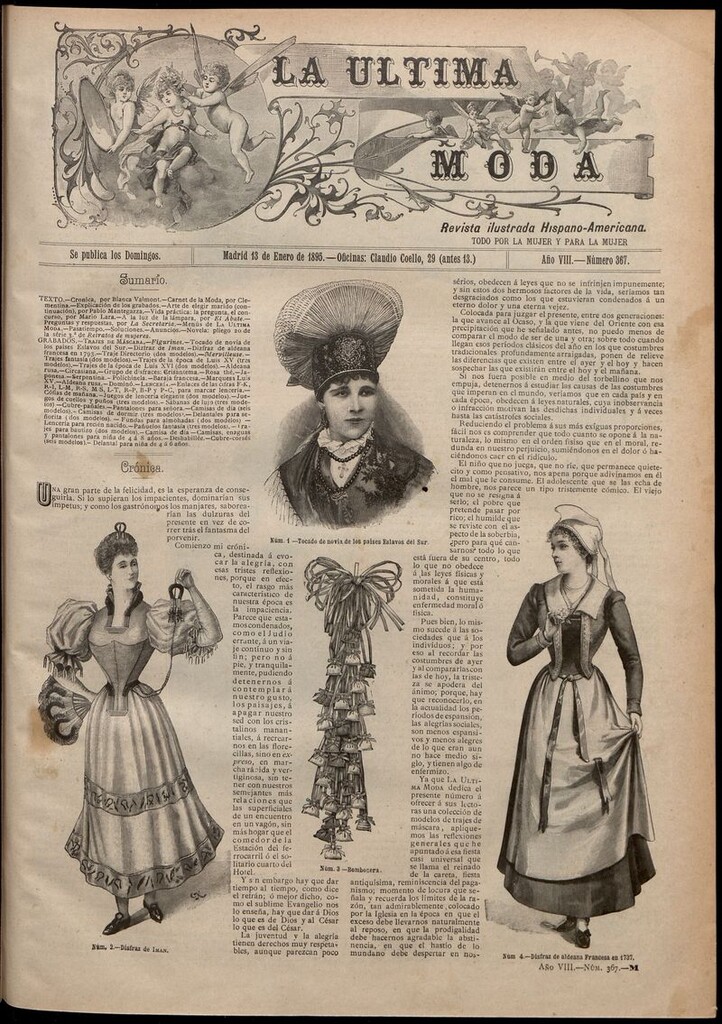 Miniatura de La Última moda: revista ilustrada hispano-americana, del 13 de enero de 1895