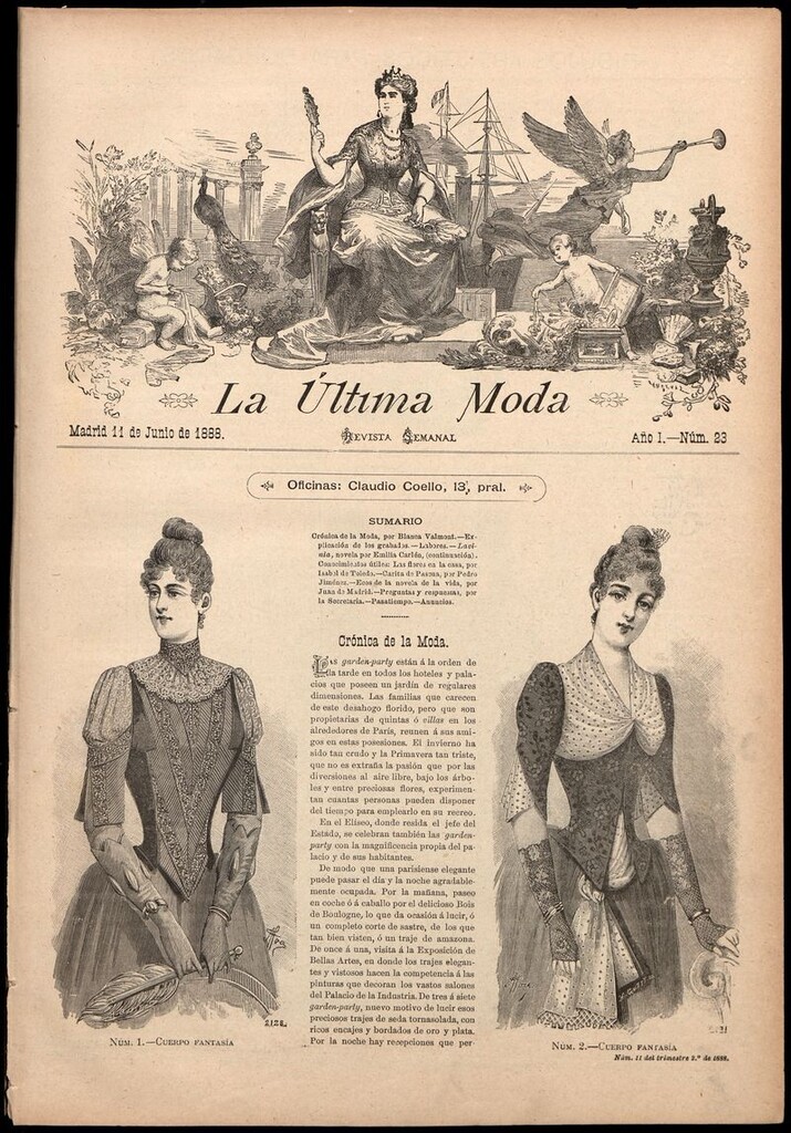Miniatura de La Última moda: revista ilustrada hispano-americana, del 11 de junio de 1888