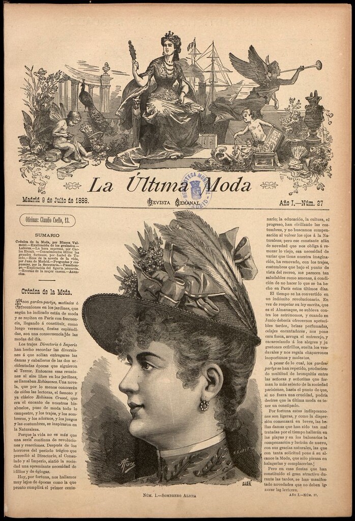 Miniatura de La Última moda: revista ilustrada hispano-americana, del 9 de julio de 1888