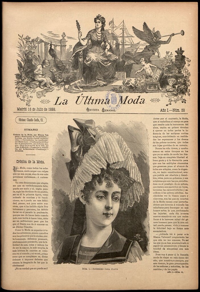 Miniatura de La Última moda: revista ilustrada hispano-americana, del 16 de julio de 1888