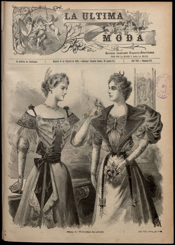 Miniatura de La Última moda: revista ilustrada hispano-americana, del 10 de febrero de 1895