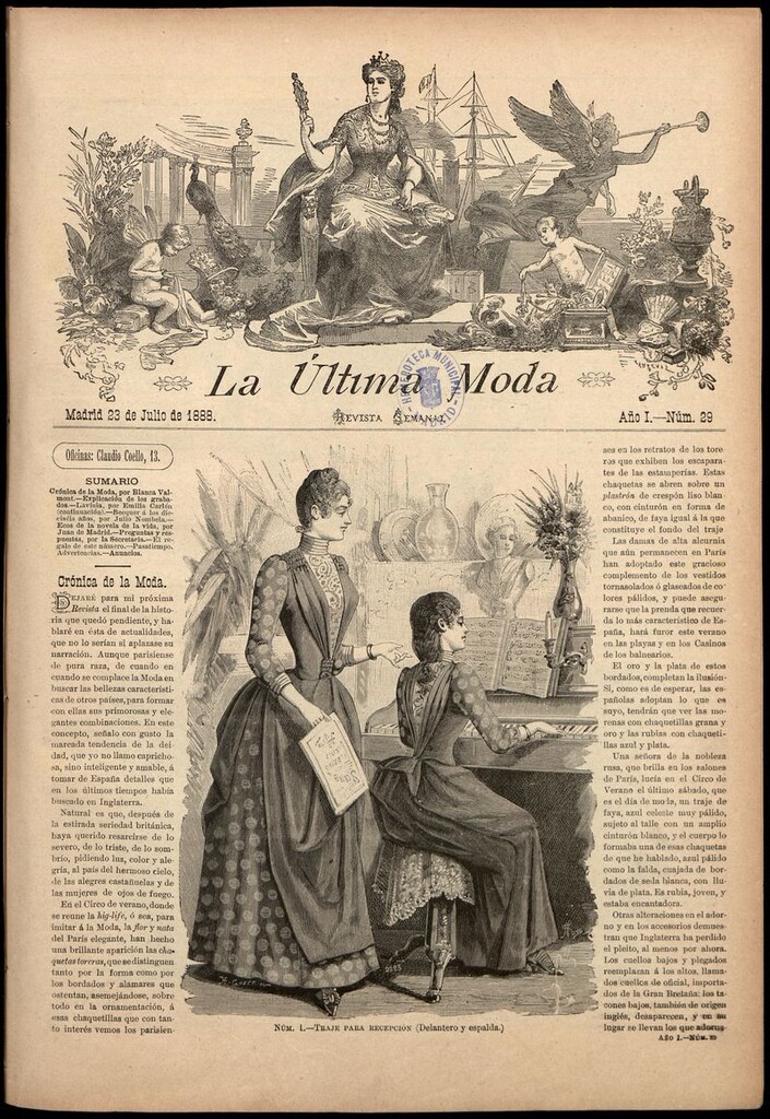 Miniatura de La Última moda: revista ilustrada hispano-americana, del 23 de julio de 1888